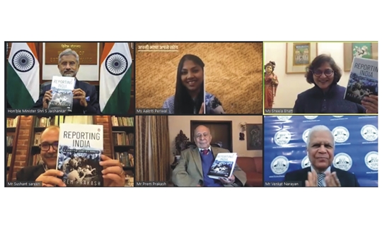 Union Minister S Jaishankar  Launches Veteran Journalist Prem Prakash’s Book Reporting India – My Seventy Year Journey As A Journalist  At Kitaab Event