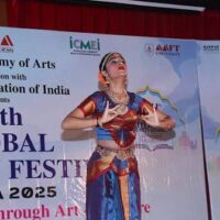 Kuchipudi Dance Recital By Drisha Trehan Mesmerizes Audience At 11th Global Literary Festival Noida 2025